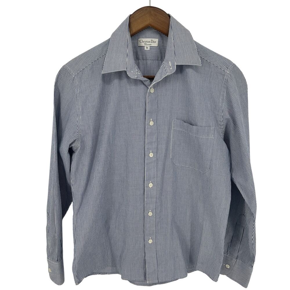 Christian Dior‎ Chemise Youth Boys Button Down Dress Shirt Size 16 GUC Designer